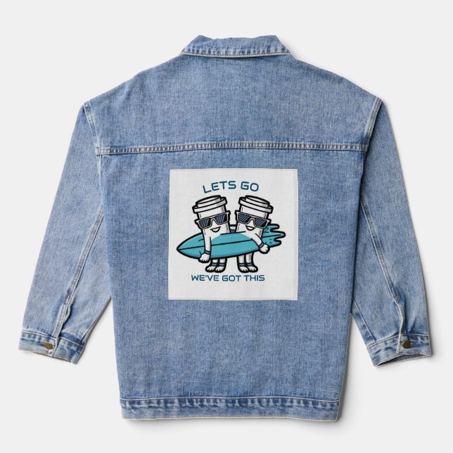 Women's Denim jean  Jacket (Back)