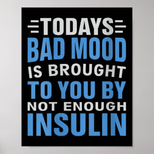 Womens Diabetes Awareness Type 1 2 - Diabetic T1d Poster