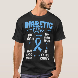 Womens Diabetic Life Low Blood Sugar Eat Entire Ki T-Shirt