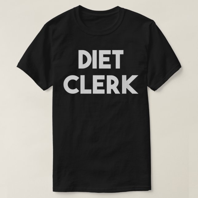 Womens Diet Clerk VNeck  T-Shirt (Design Front)