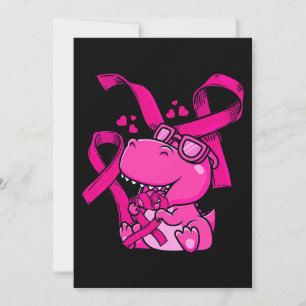 Womens Dinosaur Breast Cancer Awareness Doctors Wa Invitation