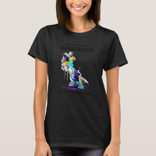 Womens Dinosaur Dont Mess With Nanasaurus Mother' T-Shirt