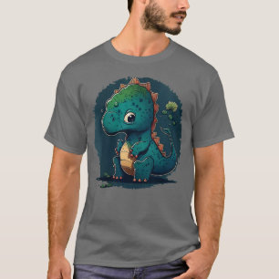 Womens Dinosaur Men Women Kids VNeck 43 T-Shirt