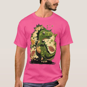 Womens Dinosaur Men Women Kids VNeck 45 T-Shirt