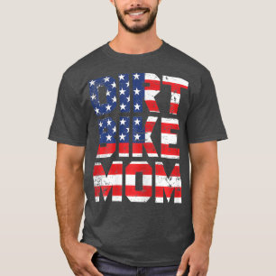 Womens Dirt Bike Mom Motocross Biker Racing T-Shirt