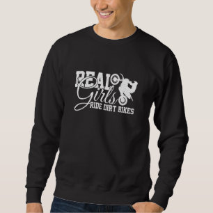 Womens Dirt Bike Motocross Mx Enduro Biker Girl Sweatshirt
