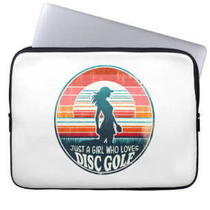 Womens Disc Golf - Frisbee Golf Female  Laptop Sleeve