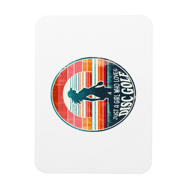 Womens Disc Golf - Frisbee Golf Female  Magnet (Vertical)