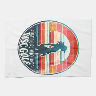 Womens Disc Golf - Frisbee Golf Female Tea Towel