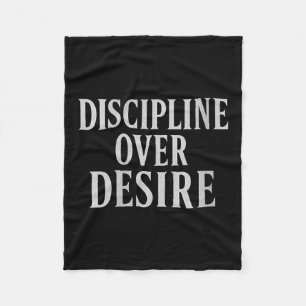 Womens Discipline Over Desire _ Stoic Motivational Fleece Blanket