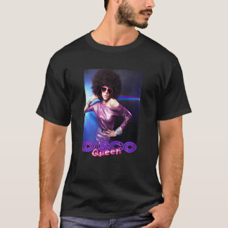 Womens Disco Queen Discoqueen Clubbing 90s 70s Par T-Shirt