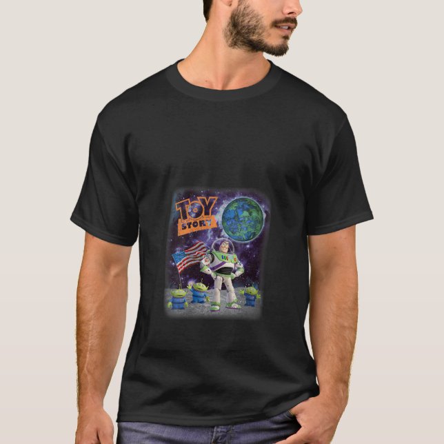 Womens Disney Pixar Toy Story Buzz Lightyear Alien T-Shirt (Front)