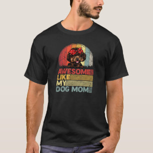 Womens Distressed Poodle Tee Awesome Like My Dog M