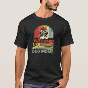 Womens Distressed Shih Tzu Tee Awesome Like My Dog