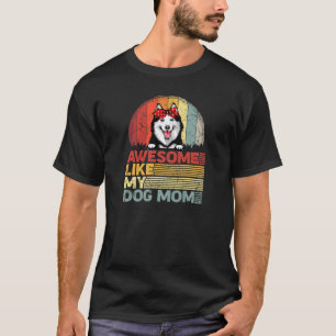 Womens Distressed Siberian Husky Tee Awesome Like