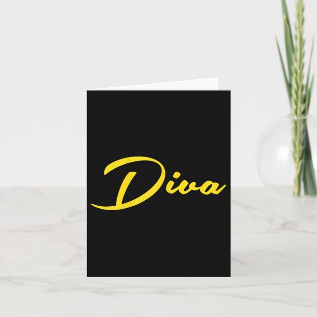 Womens Diva  Card (Front)