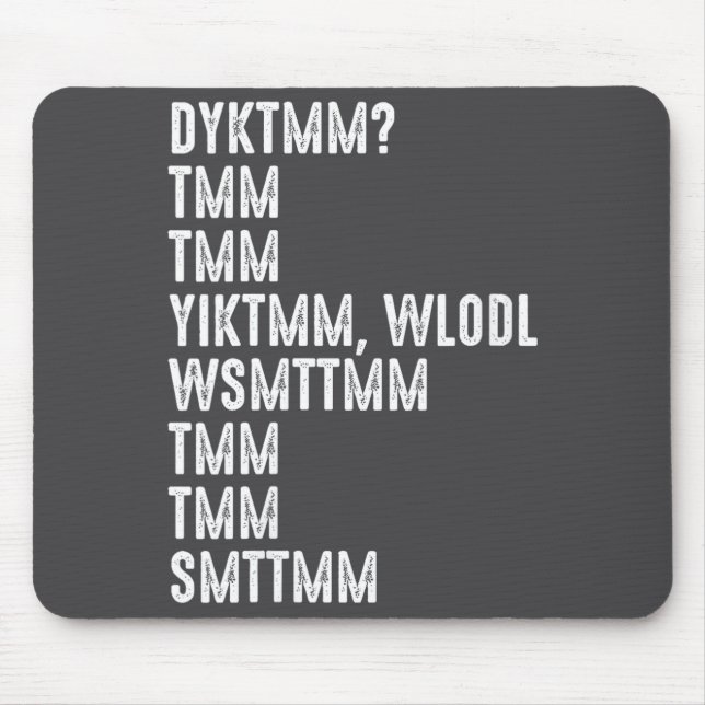 Womens Do You Know The Muffin Man Dyktmm Funny Quo Mouse Mat (Front)