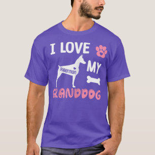Womens Doberman Dog Grandma Gifts I Love My Grandd T-Shirt