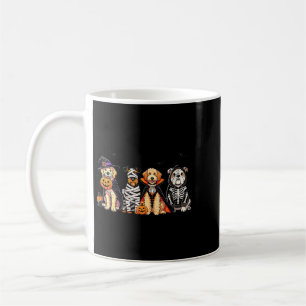 Womens Dog Ghost Cute Dog Dressed As Ghost Funny Coffee Mug