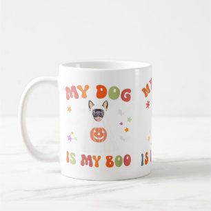 Womens Dog Is Boo_ Cute Groovy Spooky Halloween Coffee Mug