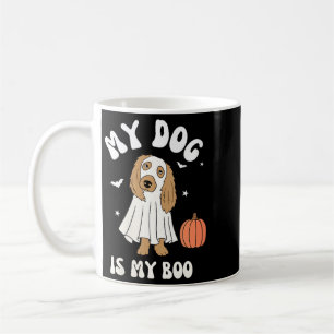 Womens Dog Is Boo For Halloween Vibes Black And Coffee Mug
