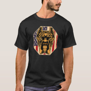 Womens Dog  USA Flag Cane Corso Mom  1 T-Shirt