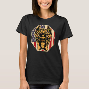 Womens Dog USA Flag Cane Corso Mom 2 T-Shirt