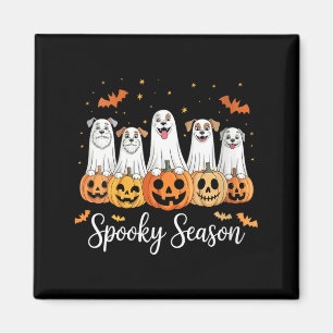 Womens Dogs Ghosts Cute Dogs Dressed As Ghost Magnet