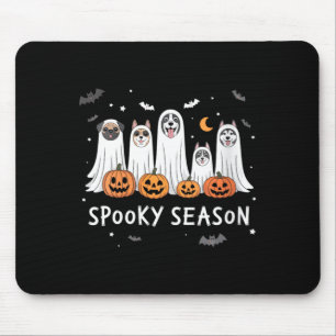 Womens Dogs Ghosts Cute Dogs Dressed As Ghost Mouse Mat