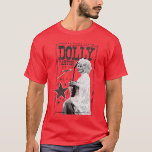 Womens Dolly Parton Country Music Legend VNeck Sma T-Shirt