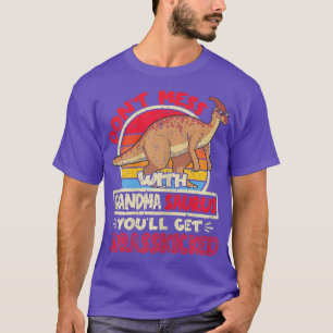 Womens Don't Mess With Grandma Saurus Jurasskicked T-Shirt
