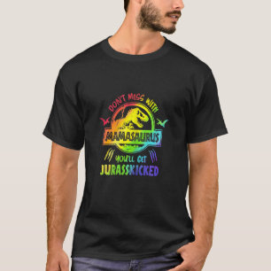 Womens Don't Mess With Mamasaurus Lgbtq Month Mot T-Shirt