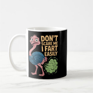 Womens Dont Scare Fart Easily Funny Sarcastic Coffee Mug