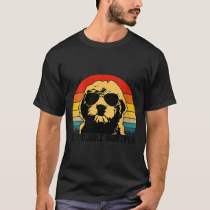 Women's doodle mum retro goldendoodle mum mothers T-Shirt