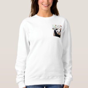 Women's Double Sided Hamlet Quote Panda Bear Sweatshirt