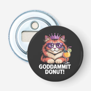 Women's Doughnut Princess Cat Meme Bottle Opener
