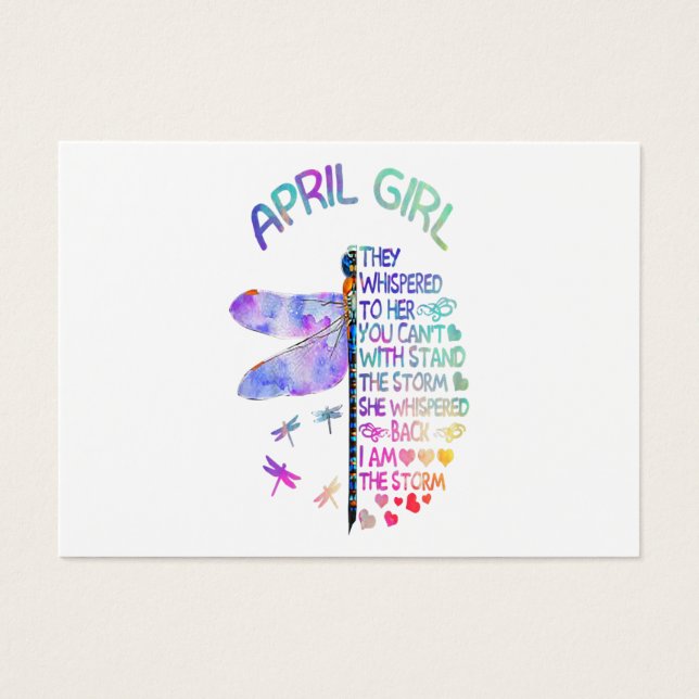 Womens Dragonfly April Girl Whispered To Her (Front)