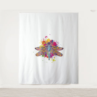 Womens Dragonfly Colourful Graphic Insect Tapestry