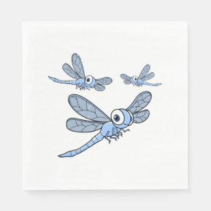 Womens Dragonfly Colourful Graphic Napkin