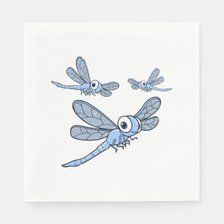 Womens Dragonfly Colourful Graphic Napkin