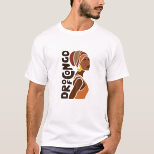 Womens DRC Democratic Republic Congo African Herit T-Shirt