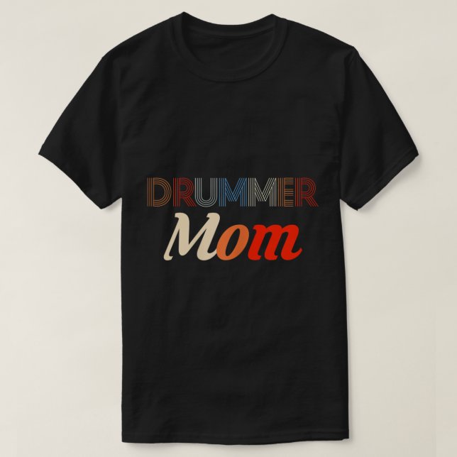 Womens Drummer Mum Drums Drumming Drumset Snare Mu T-Shirt (Design Front)