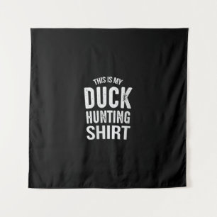 Womens Duck Hunting Gift My Dog Walking Tapestry