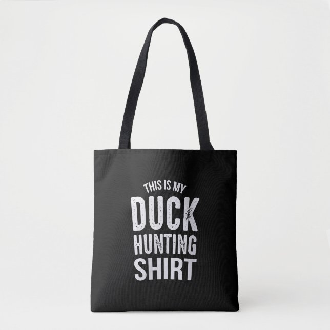 Womens Duck Hunting Gift My Dog Walking Tote Bag (Front)