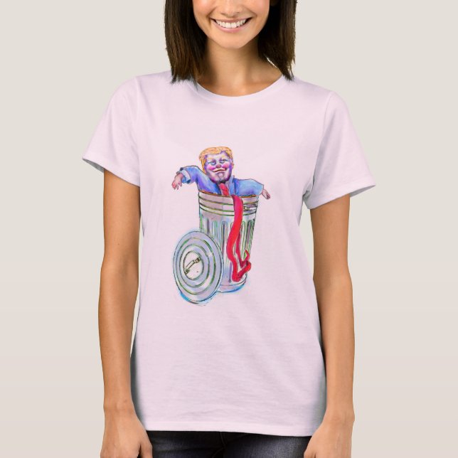 Womens Dump Trump T-shirt (Front)