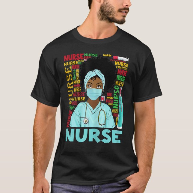 Womens Dy Black Nurse Week 2022 Costume Black Hist T-Shirt (Front)