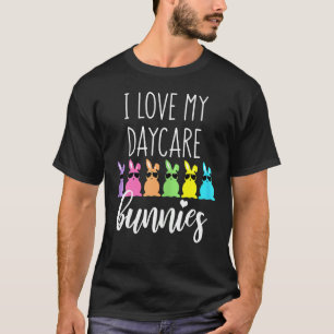 Womens Easter Daycare Teacher Provider I Love My D T-Shirt