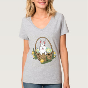 Women's Easter Shirt Easter Bunny Basket Jersey