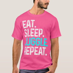 Womens Eat Sleep Juggle Repeat Funny Juggling Kids T-Shirt