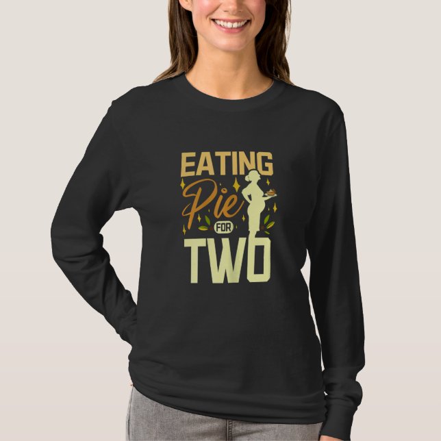 Womens Eating pie for two T-Shirt (Front)